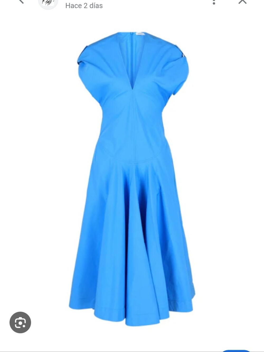 Salvatore Ferragamo Vibrant Blue Circle Skirt